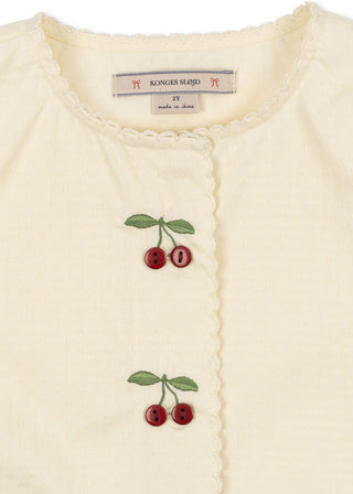 Evia Cherry Button Dress
