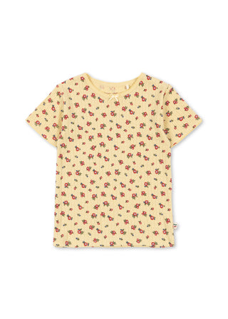 Carmona Pointelle Mini Flower Tee
