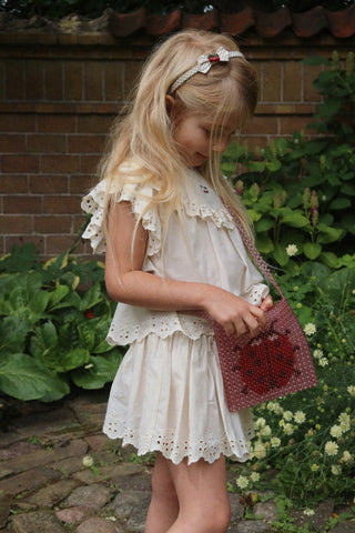 Cherry Eyelet Posey Skirt
