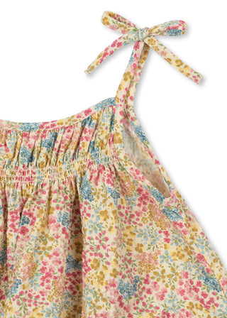 Tiny Floral Print Vivian Strap Dress
