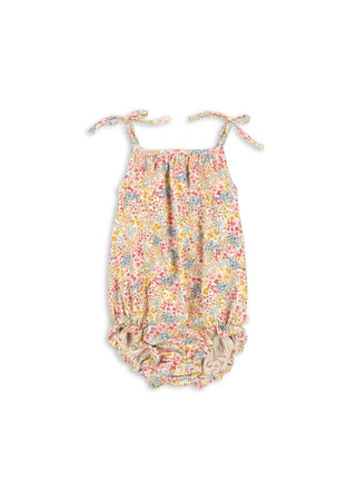 Tiny Floral Print Vivian Strap Romper
