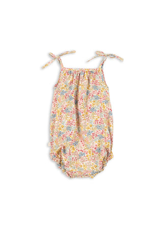 Tiny Floral Print Vivian Strap Romper
