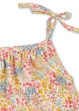 Tiny Floral Print Vivian Strap Romper
