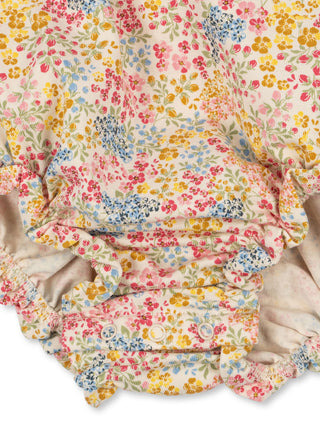Tiny Floral Print Vivian Strap Romper
