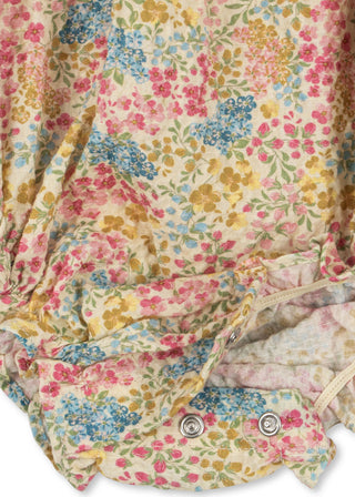 Tiny Floral Print Vivian Strap Romper
