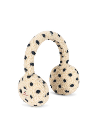Polka Dot Sherpa Teddy Earmuffs
