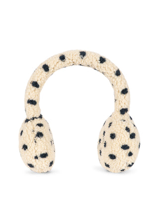 Polka Dot Sherpa Teddy Earmuffs
