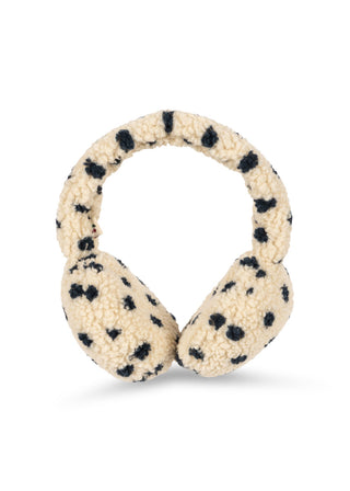 Polka Dot Sherpa Teddy Earmuffs
