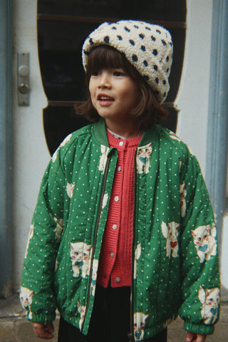 Polka Dot Sherpa Teddy Hat
