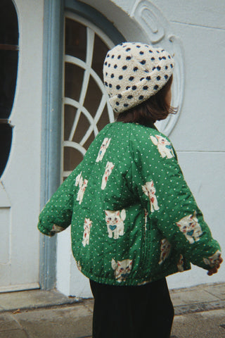 Kitty Dot Miao Verde Juno Bomber Jacket
