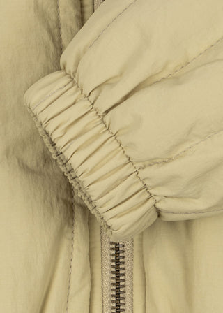 Pale Olive Green Embroidered Juno Bomber Jacket
