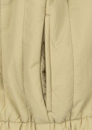 Pale Olive Green Embroidered Juno Bomber Jacket
