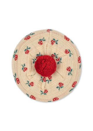 Rose Knit Belou Beret
