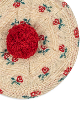 Rose Knit Belou Beret
