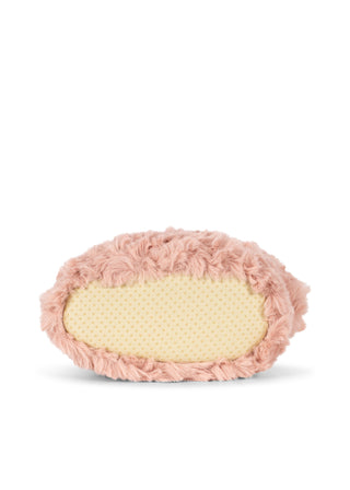 Dusty Pink Teddy Footie Slippers
