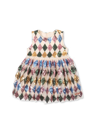 Yvonne Harlequin Sequin Dress
