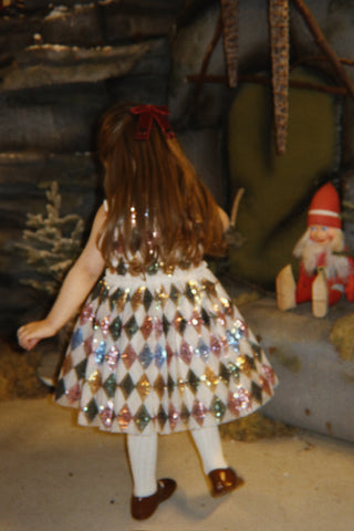 Yvonne Harlequin Sequin Dress
