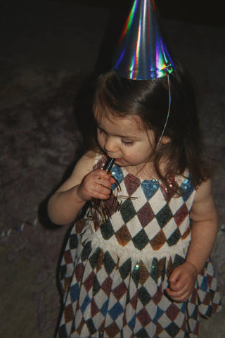 Yvonne Harlequin Sequin Dress
