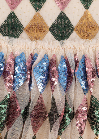 Yvonne Harlequin Sequin Dress
