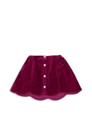 Sangria Velvet Barbara Skirt
