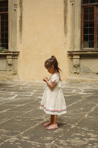 Allie Sailor Dress in Eggnog
